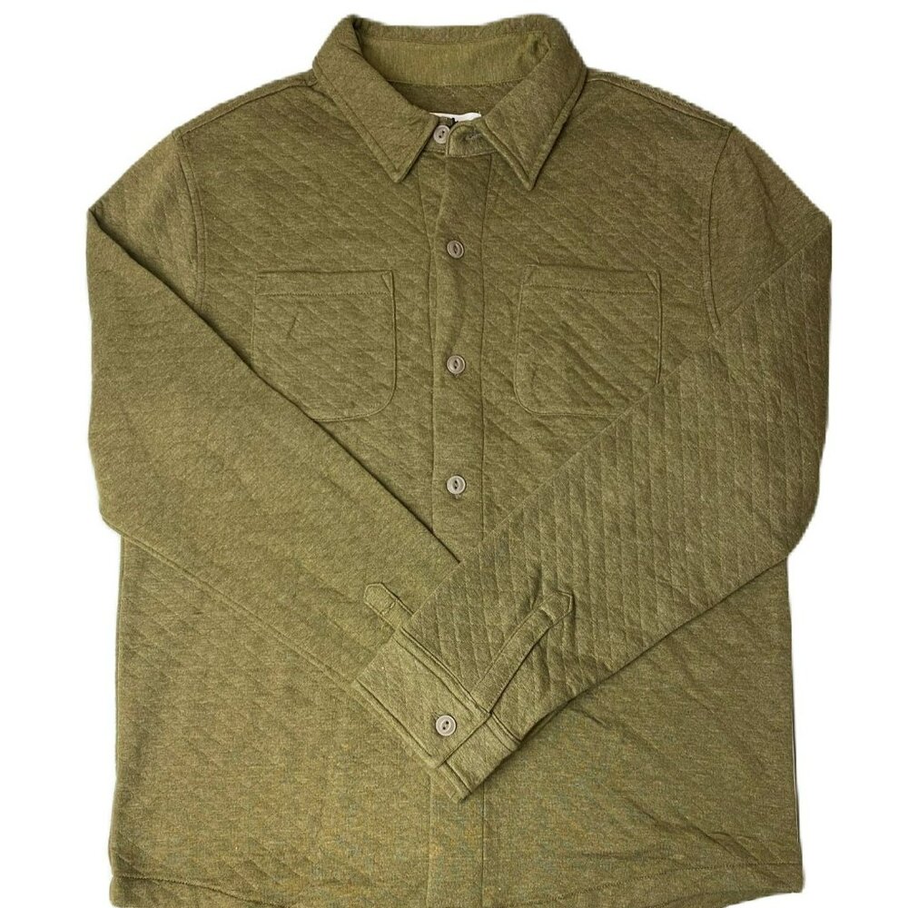 Women’s Green Long Sleeve Button-Up Shirt - Size M | Cotton Blend Everyday Essen